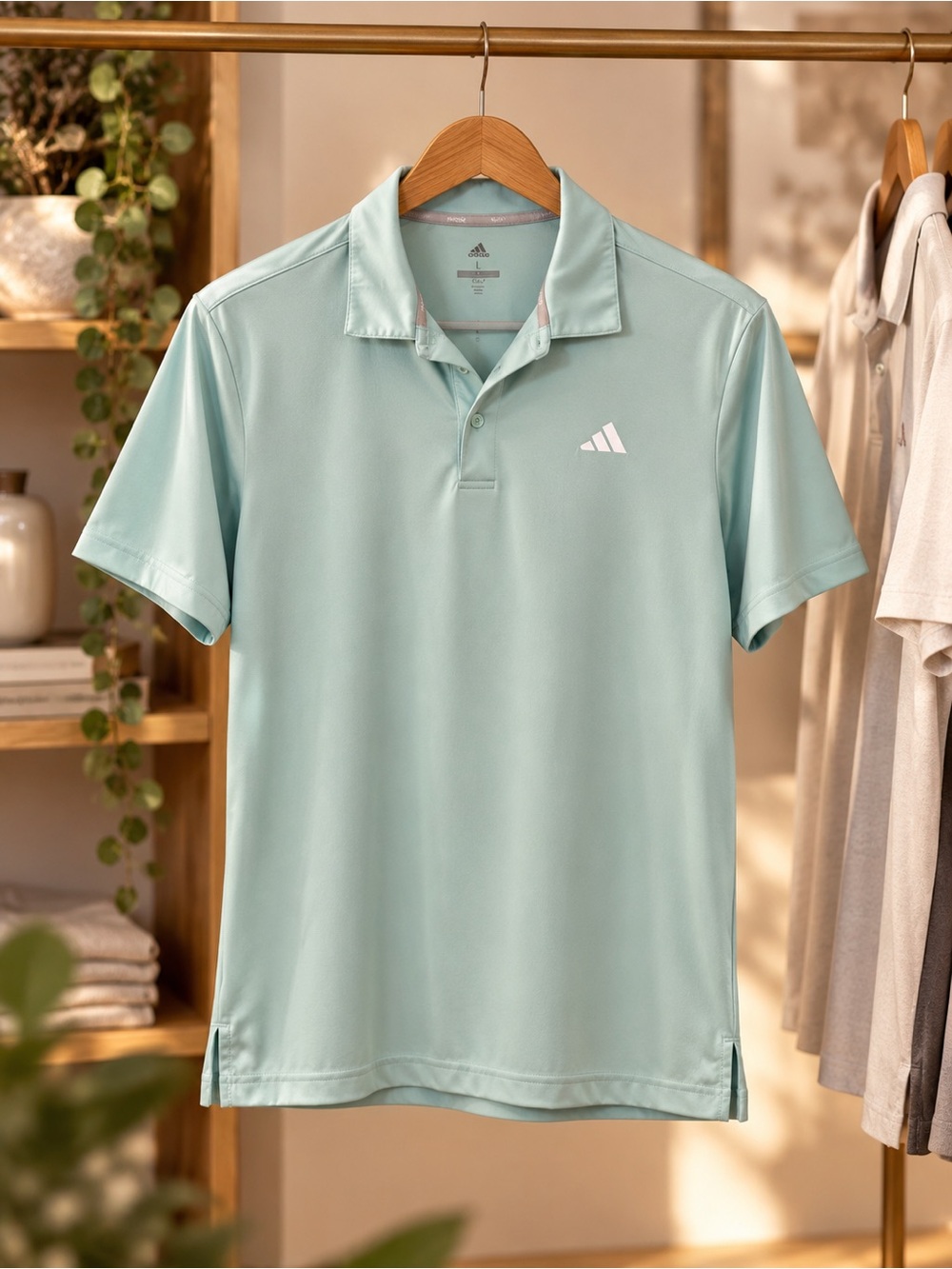adidas Men’s Light Mint Polo Shirt